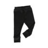 Black merino underwear trousers Wooly Color (ribs of different colors)