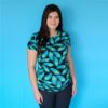 Peacock maternity blouse CarryMe