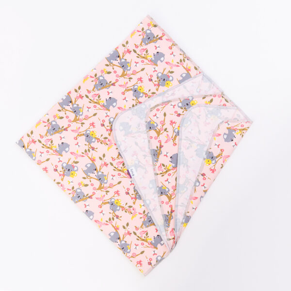 Pink baby blanket Heldin (single-layer)