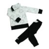 Green/black children's blouse and trousers set Little Star