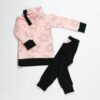 Light pink children's sweater dress Little Star (high and regular neck)
