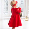 Punane pika varrukaga kleit Grace
