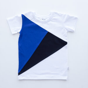 LasteT-särk valge Sinimustvalge